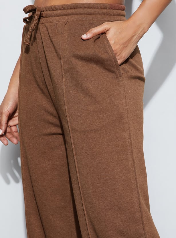 GINGER Solid Drawstring Track Pants