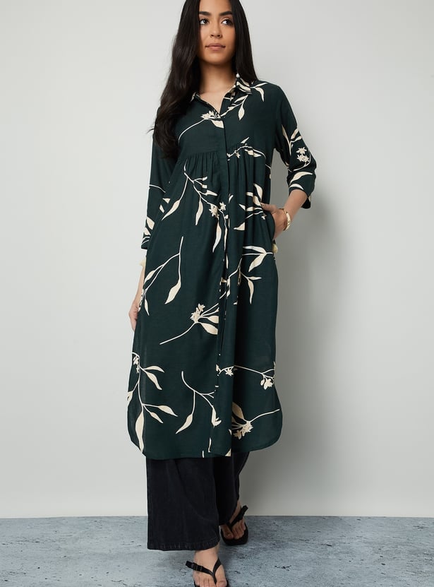 MELANGE Printed Straight Kurta