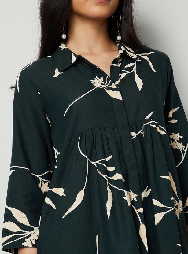 MELANGE Printed Straight Kurta
