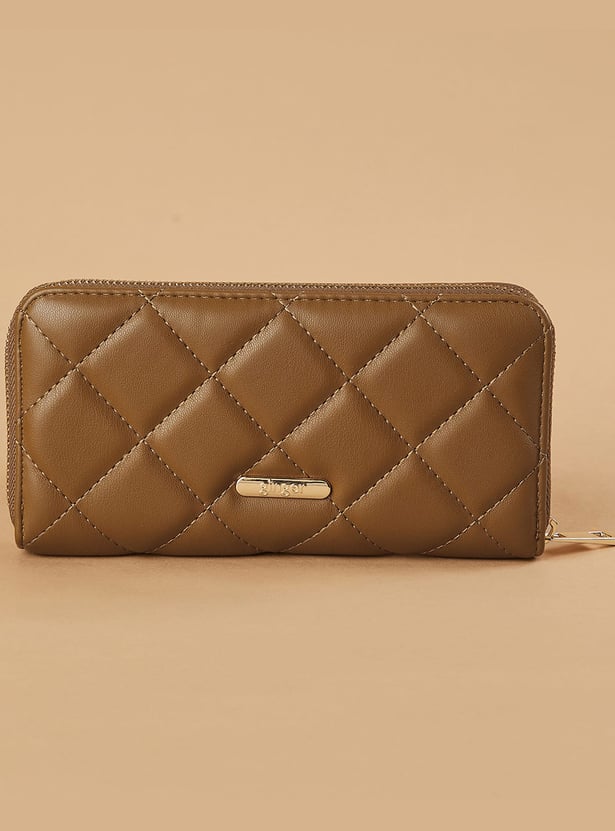 GINGER Quilted Wristlet Wallet