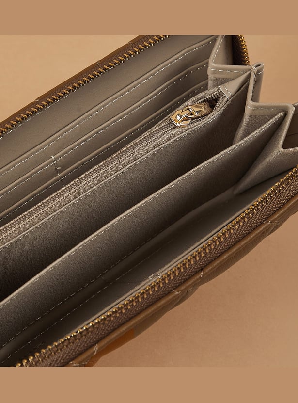 GINGER Quilted Wristlet Wallet