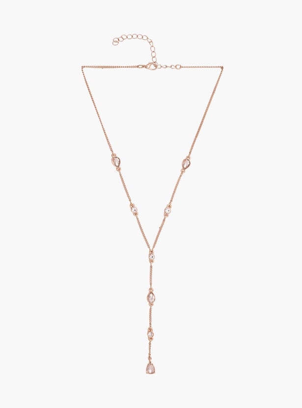 TONIQ Embellished Lariat Necklace