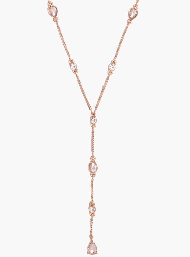 TONIQ Embellished Lariat Necklace