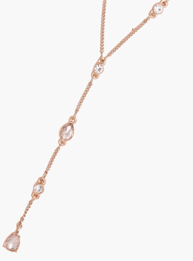 TONIQ Embellished Lariat Necklace
