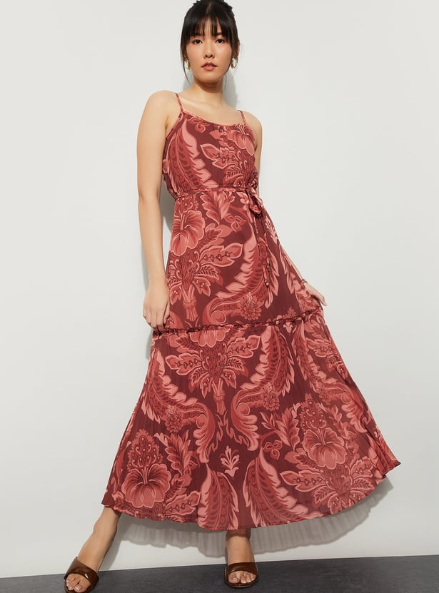 CODE Floral Print Maxi Dress