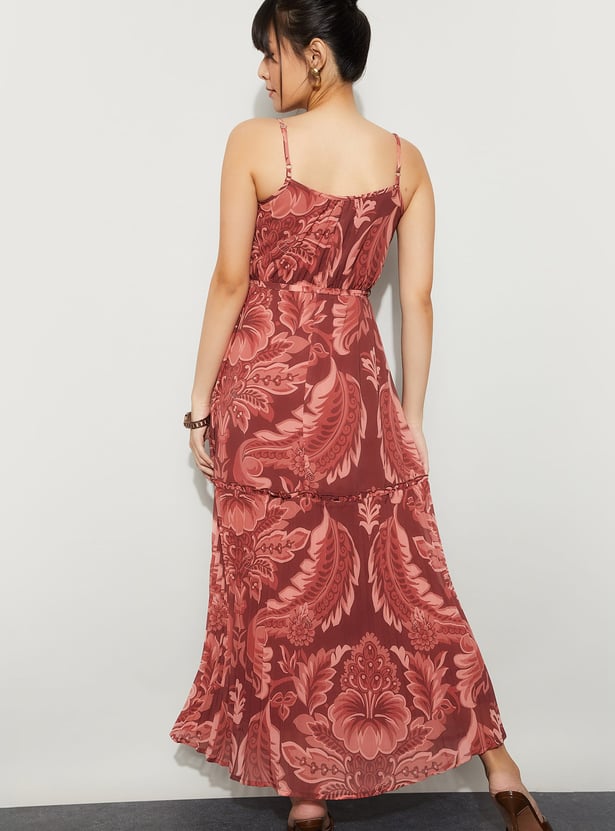 CODE Floral Print Maxi Dress