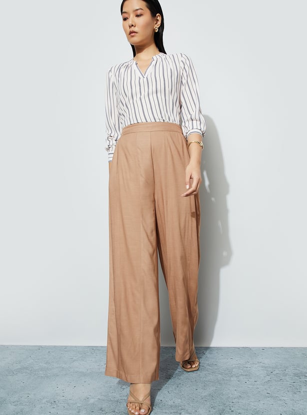 CODE High Rise Full Length Trousers