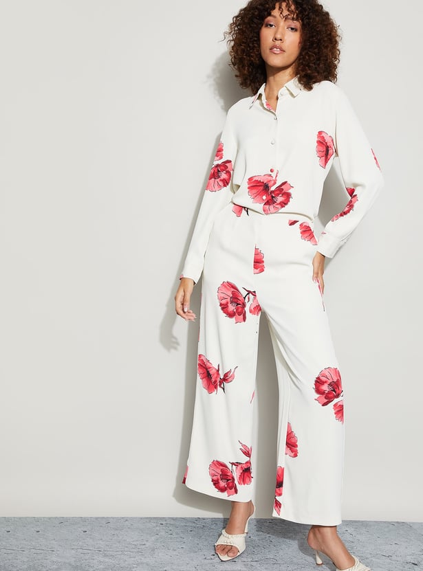 CODE Floral Print Shirt