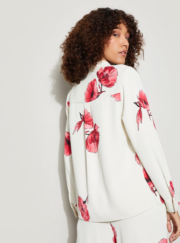 CODE Floral Print Shirt