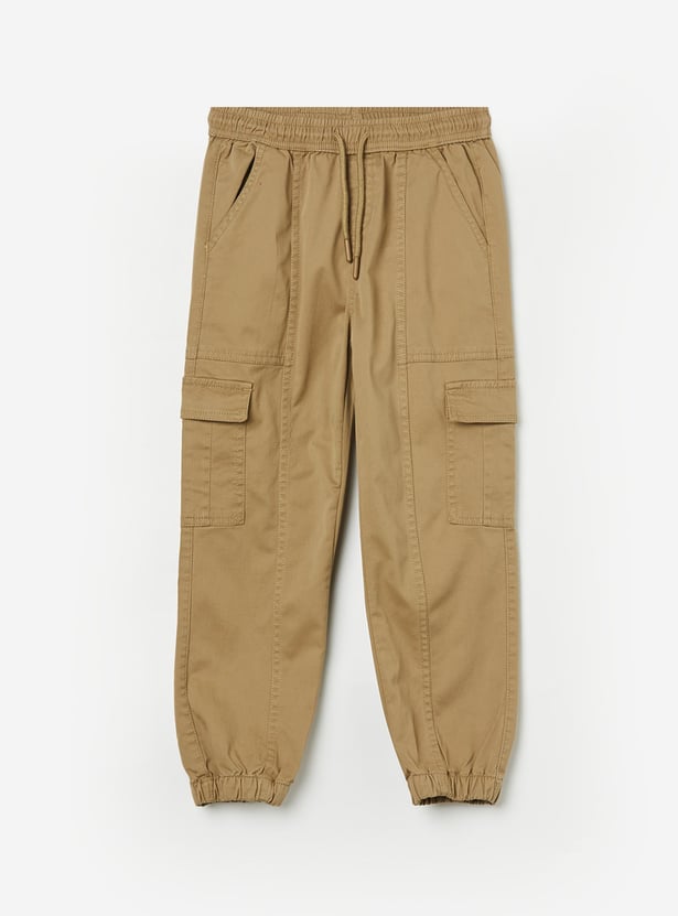 FAME FOREVER Boys Solid Cargo Joggers
