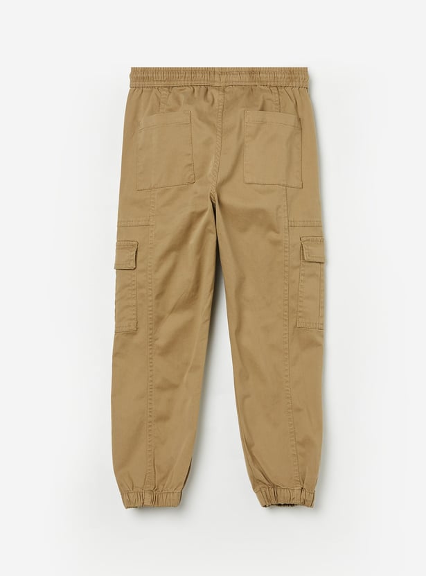 FAME FOREVER Boys Solid Cargo Joggers