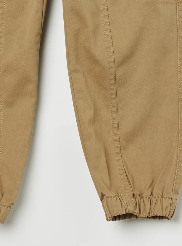 FAME FOREVER Boys Solid Cargo Joggers