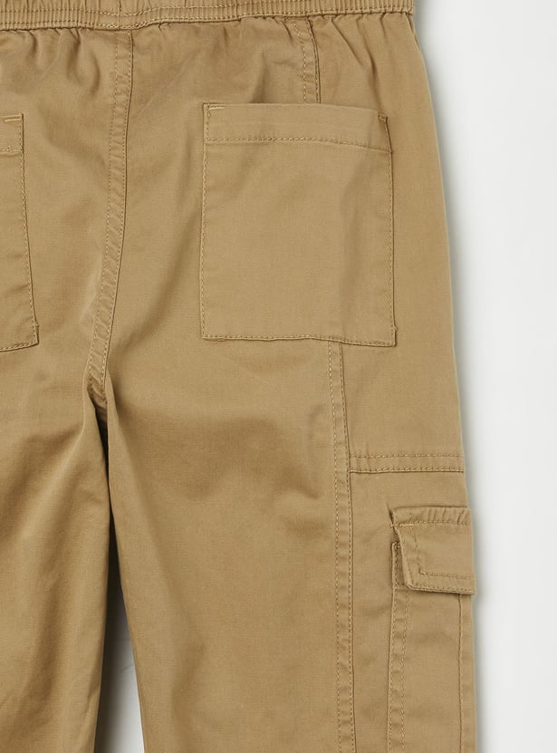 FAME FOREVER Boys Solid Cargo Joggers