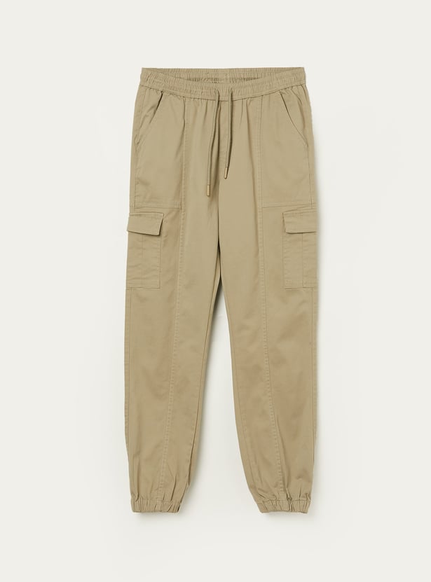 FAME FOREVER Boys Solid Cargo Joggers