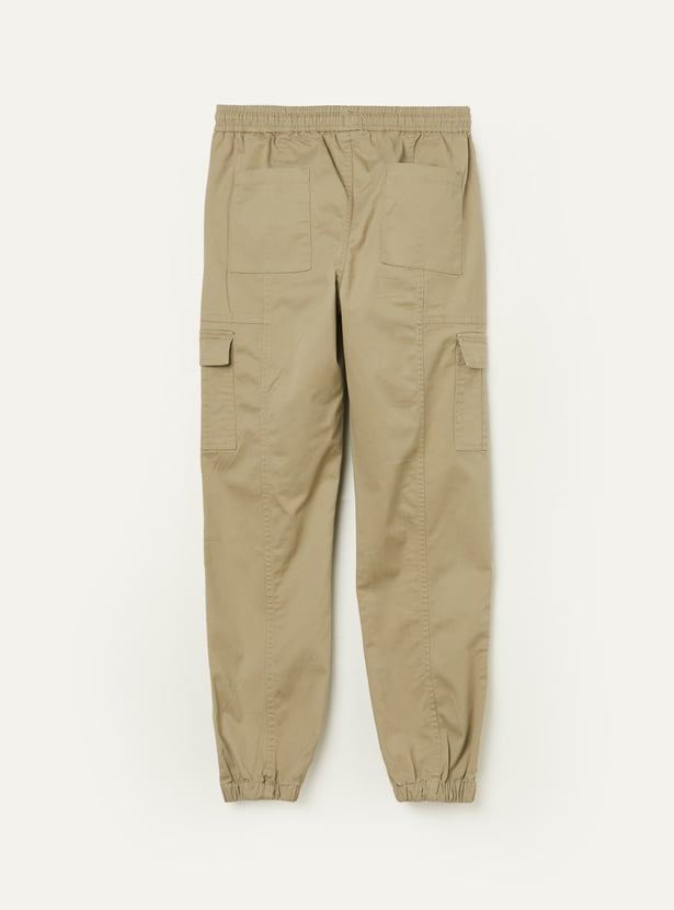 FAME FOREVER Boys Solid Cargo Joggers