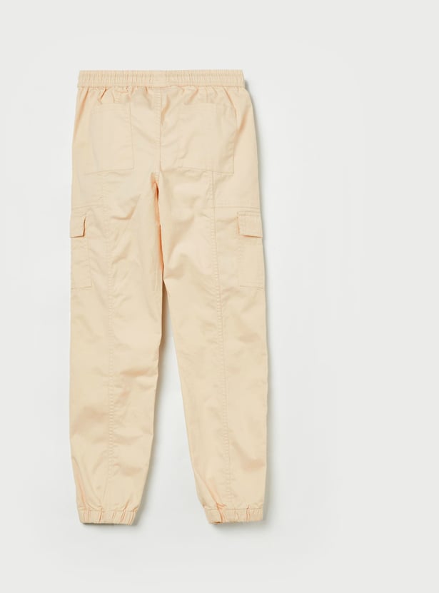 FAME FOREVER Boys Solid Cargo Joggers