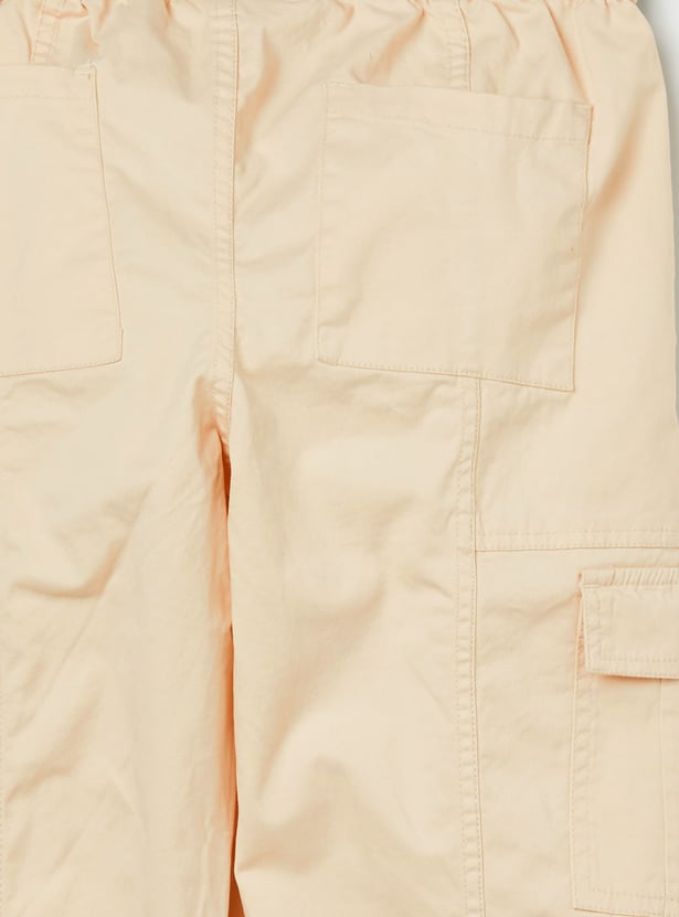 FAME FOREVER Boys Solid Cargo Joggers