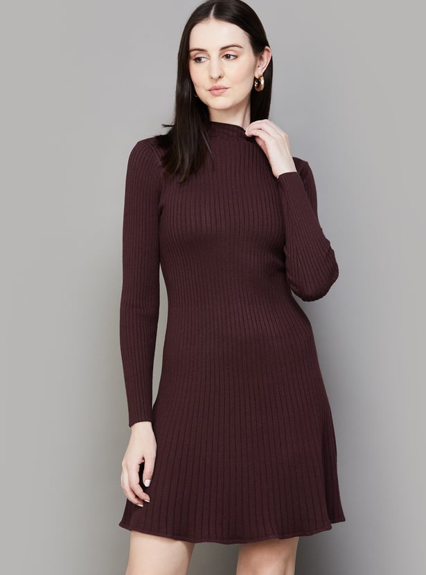 VERO MODA Ribbed Skater Dress