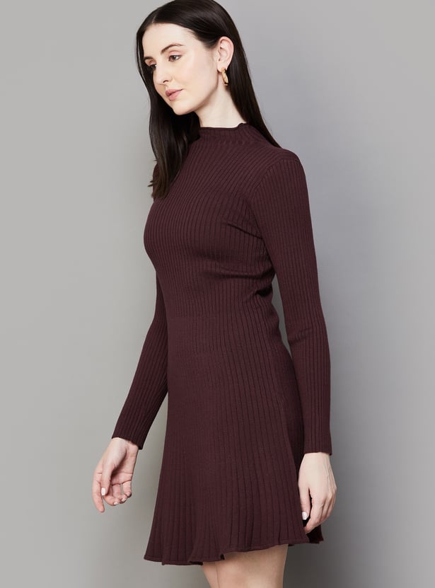 VERO MODA Ribbed Skater Dress