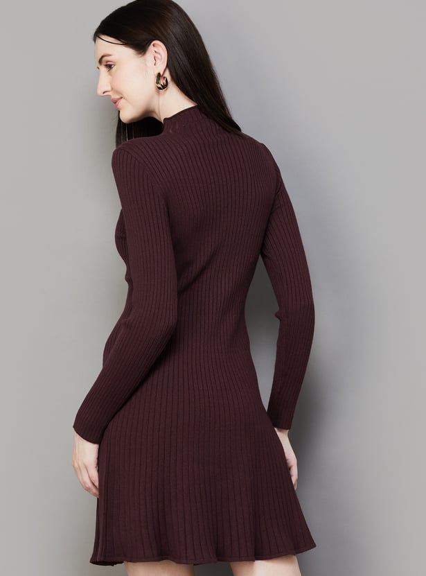 VERO MODA Ribbed Skater Dress