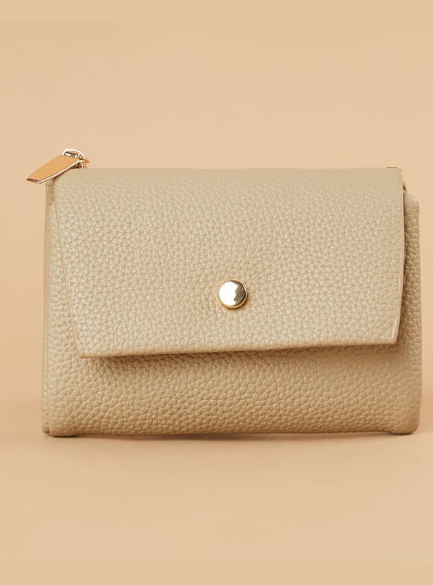 GINGER Textured Tri-Fold Wallet