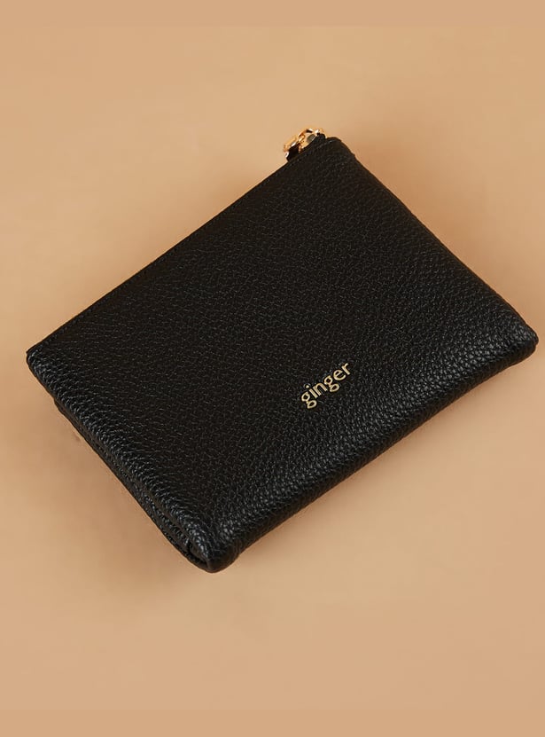 GINGER Textured Tri-Fold Wallet