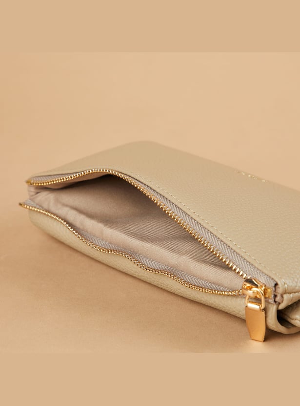 GINGER Textured Tri-Fold Wallet