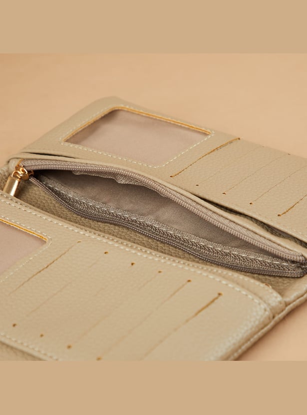 GINGER Textured Tri-Fold Wallet