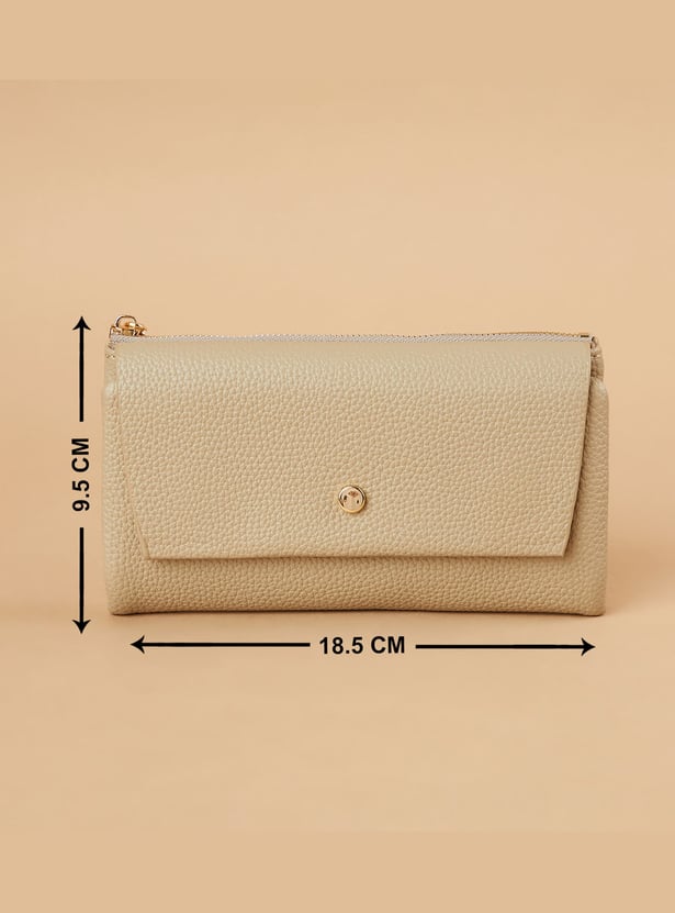 GINGER Textured Tri-Fold Wallet