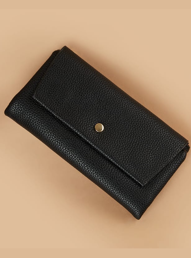 GINGER Textured Tri-Fold Wallet