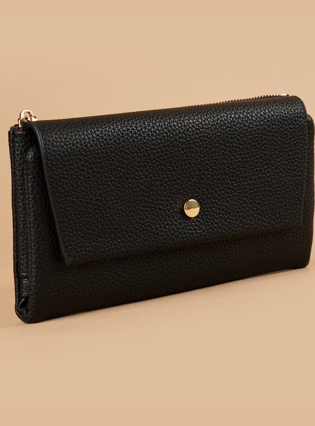 GINGER Textured Tri-Fold Wallet