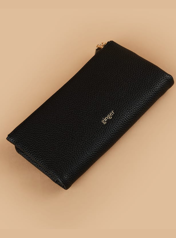 GINGER Textured Tri-Fold Wallet