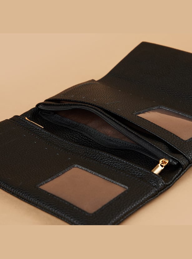 GINGER Textured Tri-Fold Wallet