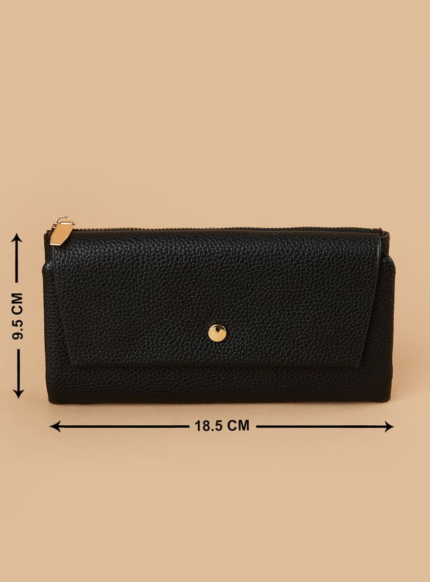 GINGER Textured Tri-Fold Wallet