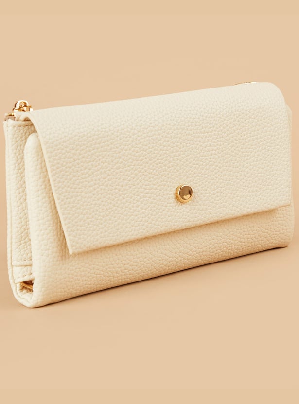 GINGER Textured Tri-Fold Wallet
