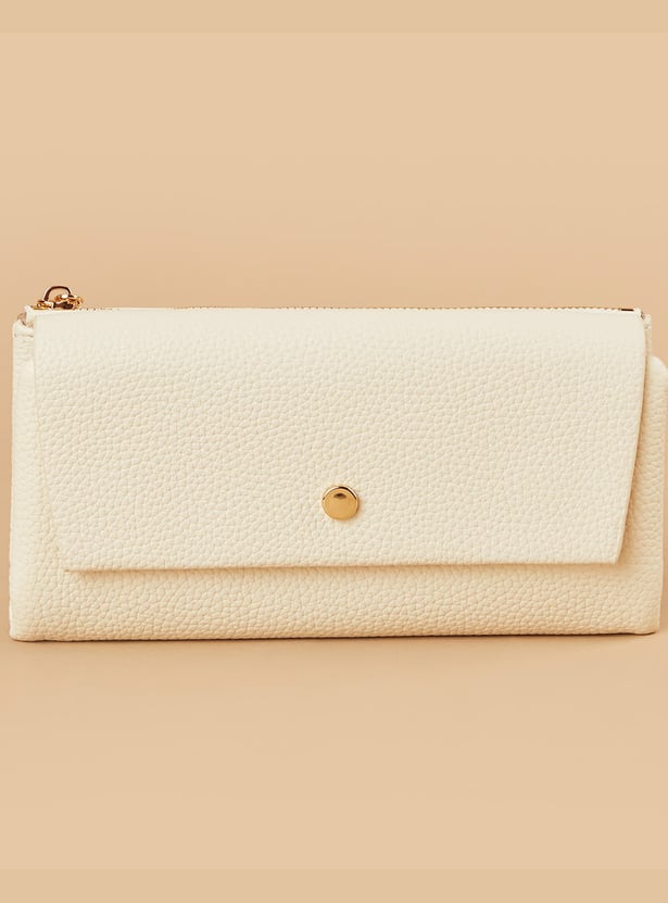 GINGER Textured Tri-Fold Wallet