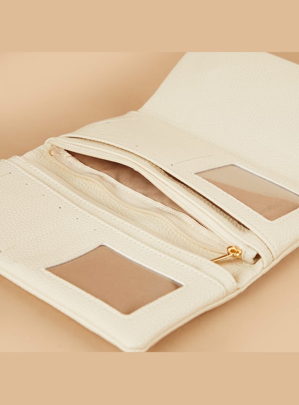 GINGER Textured Tri-Fold Wallet