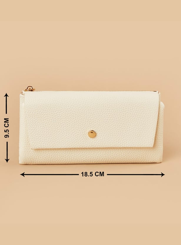 GINGER Textured Tri-Fold Wallet