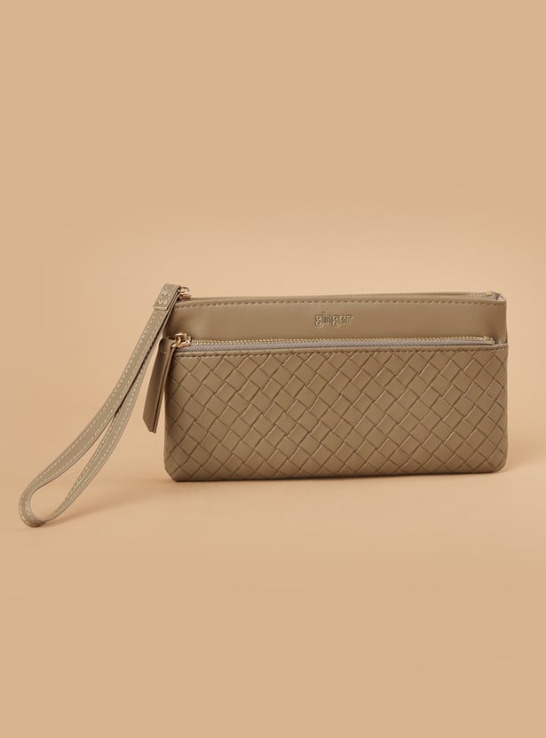 GINGER Woven Wristlet Wallet