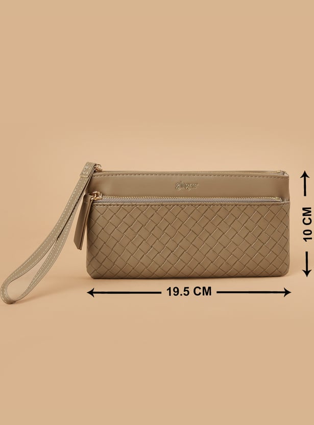 GINGER Woven Wristlet Wallet