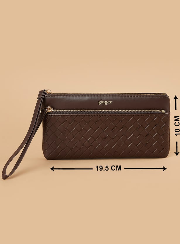 GINGER Woven Wristlet Wallet