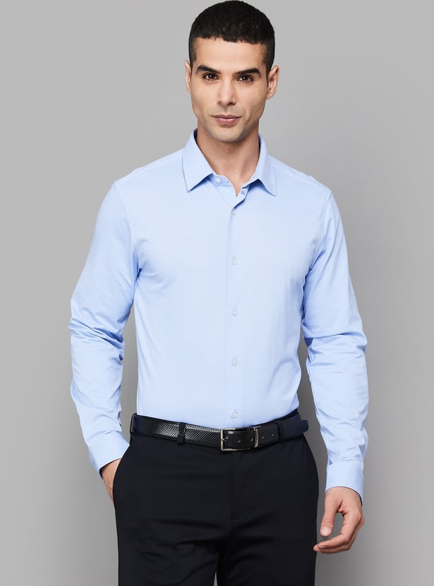 LOUIS PHILIPPE Solid Slim Fit Formal Shirt