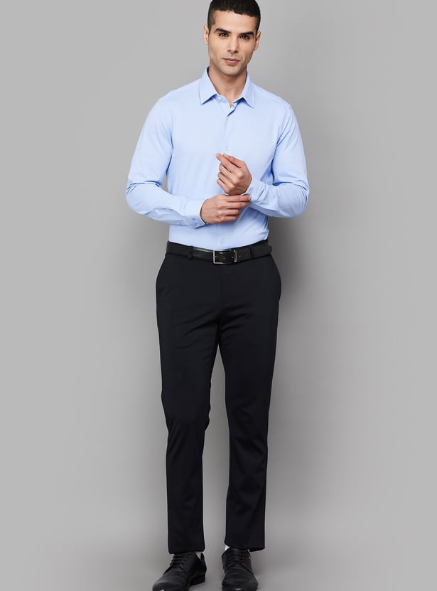 LOUIS PHILIPPE Solid Slim Fit Formal Shirt