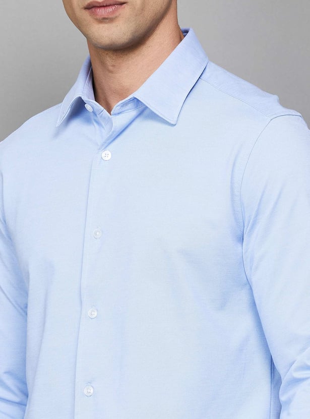 LOUIS PHILIPPE Solid Slim Fit Formal Shirt