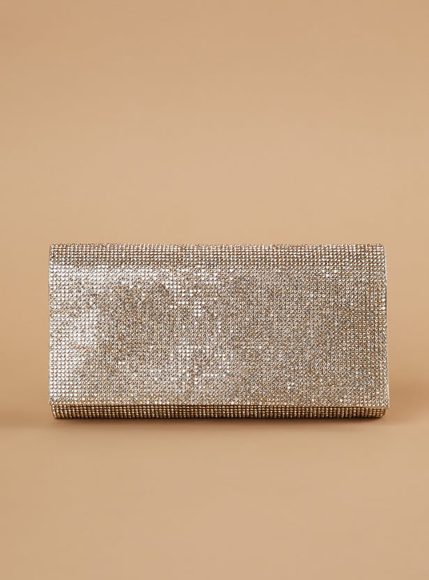 CODE Embellished Envelope Clutch