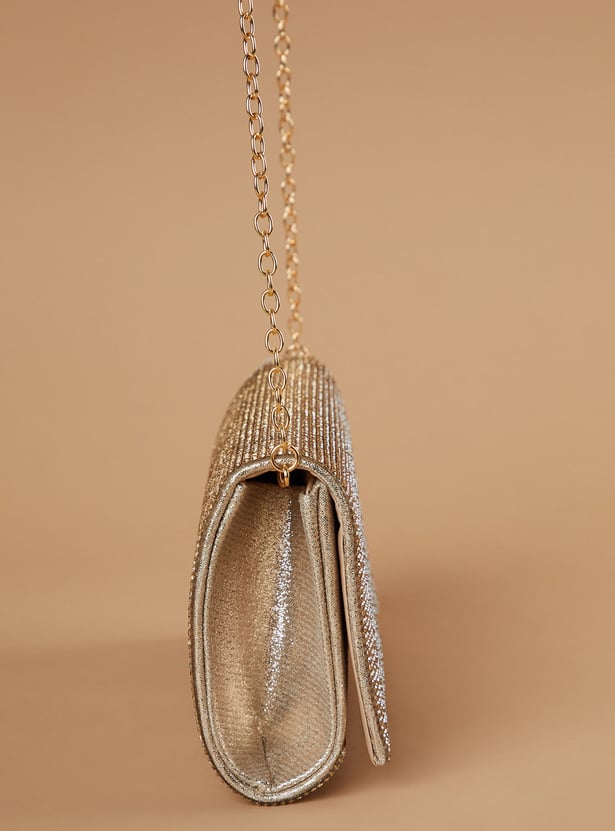 CODE Embellished Envelope Clutch