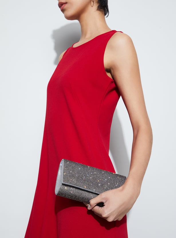 CODE Embellished Envelope Clutch