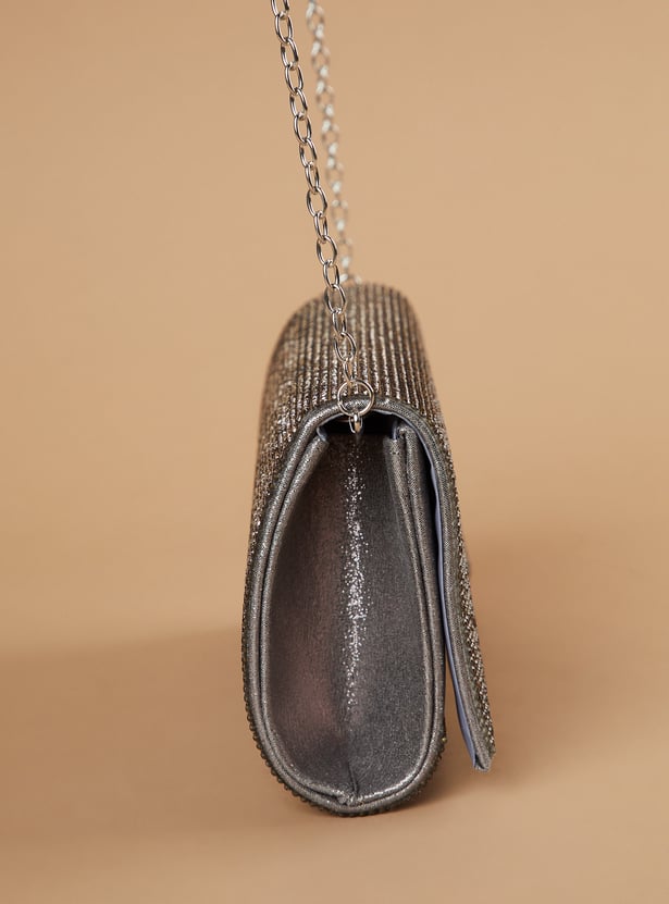 CODE Embellished Envelope Clutch