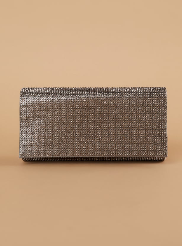 CODE Embellished Envelope Clutch