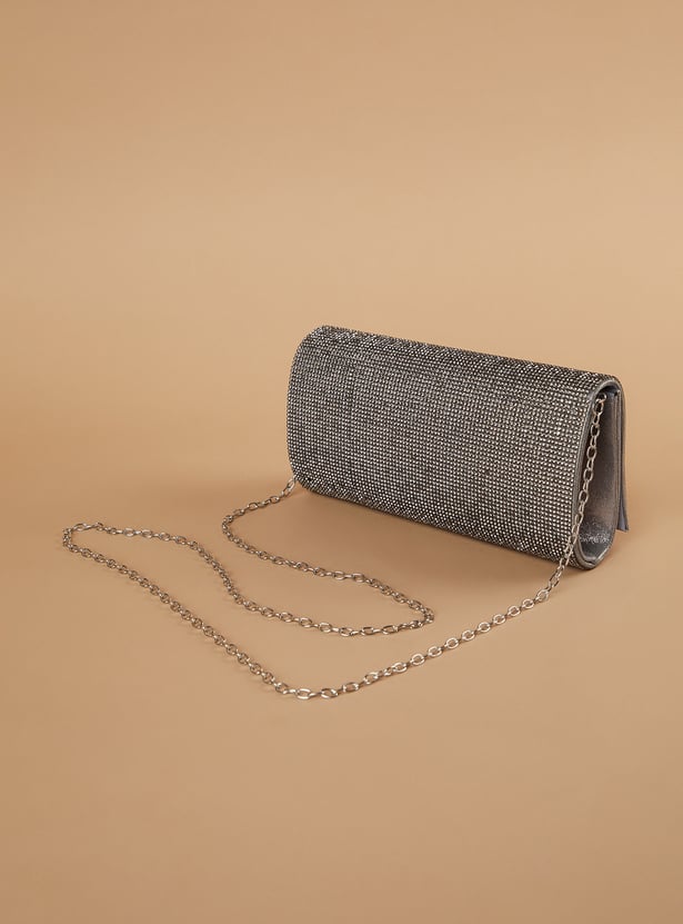 CODE Embellished Envelope Clutch